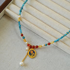 Zarte handwerkliche Halskette