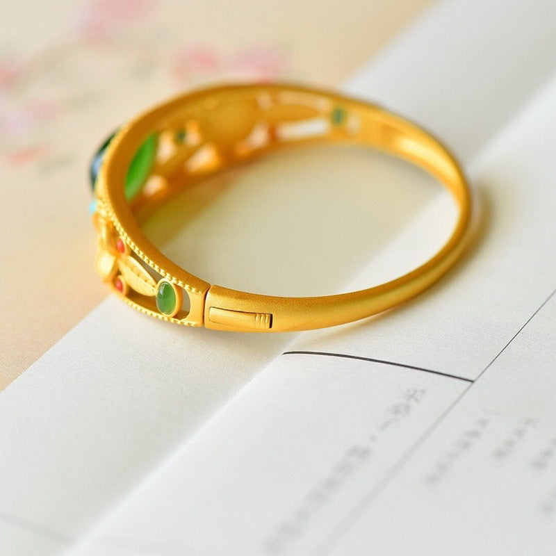 Zarte handwerkliche Gold Armband