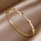 Handgefertigte Vintage Gold Armband