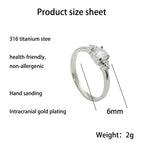 Zarte handwerkliche Ring