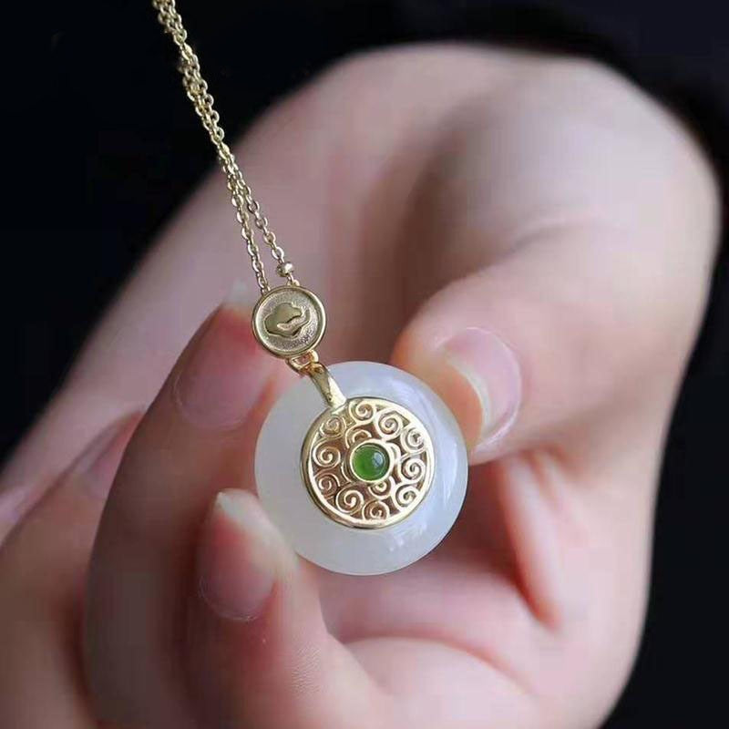 Zarte handwerkliche Gold Halskette