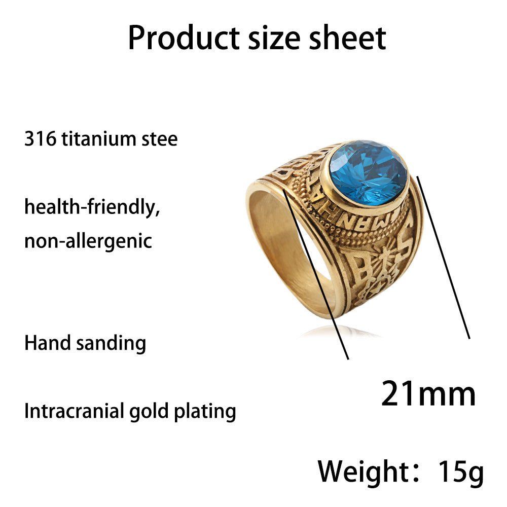 Zarte handwerkliche Ring