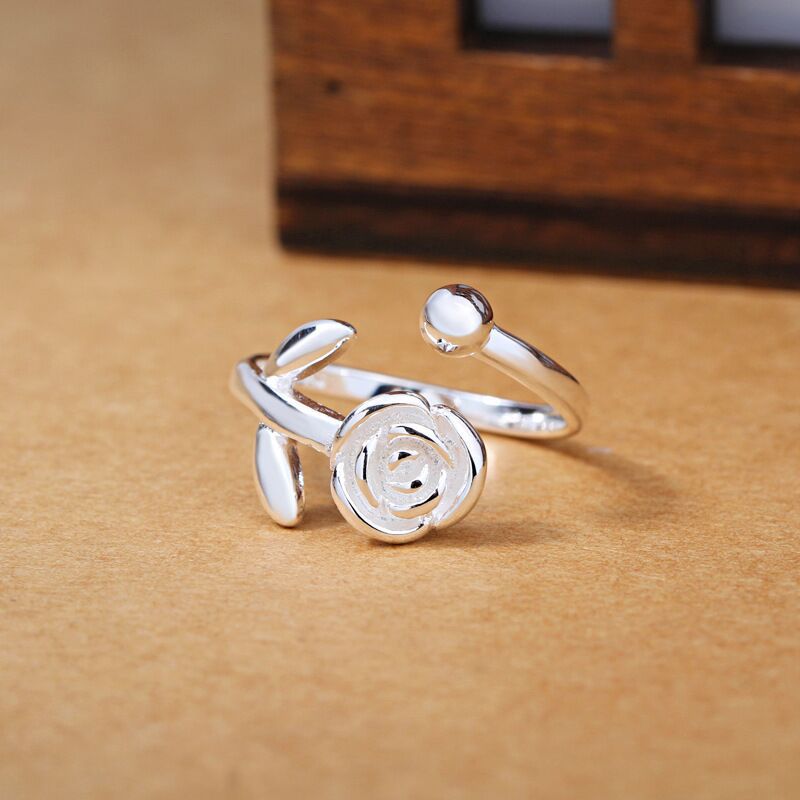 Zarte handwerkliche Silber Ring