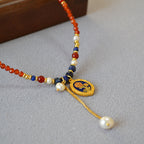 Zarte handwerkliche Halskette