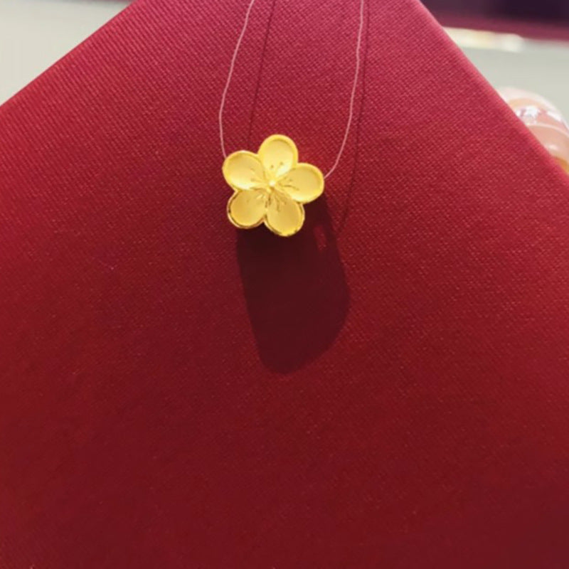 Zarte handwerkliche Gold Halskette