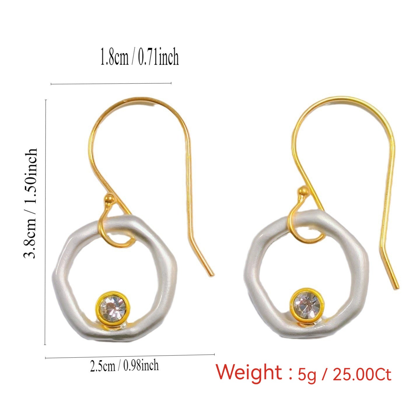 Atemberaubende Ohrring für den Alltag