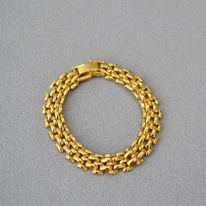 Zarte handwerkliche Gold Armband