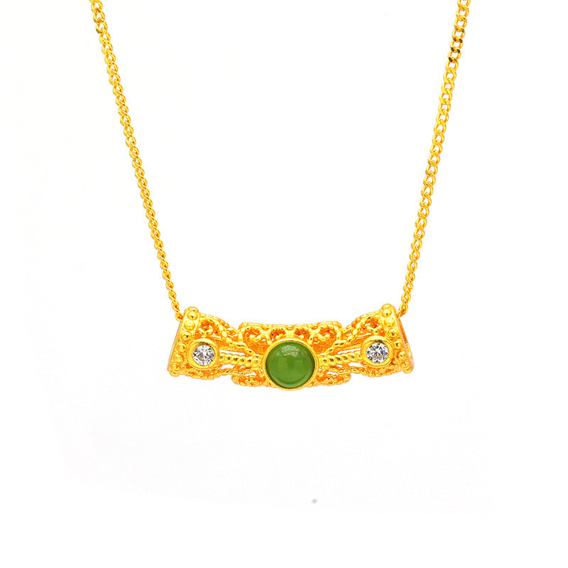 Schöne Silber Halskette mit einzigartigem Stil