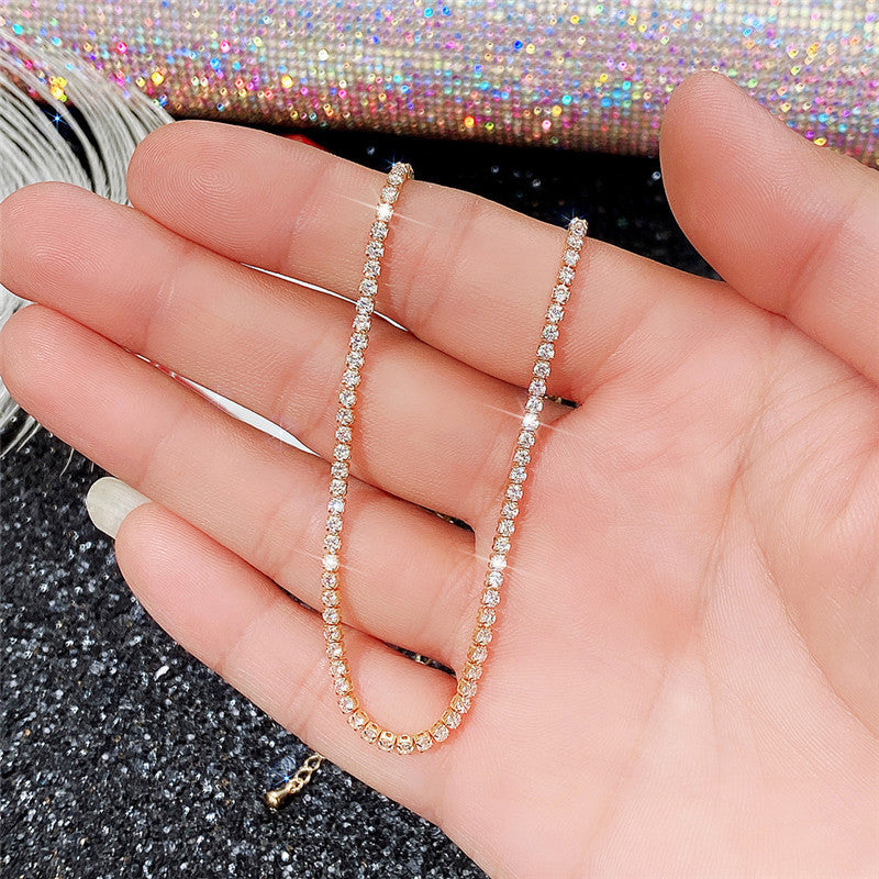 Zarte handwerkliche Gold Halskette