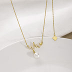 Schöne Perlen Halskette mit einzigartigem Stil