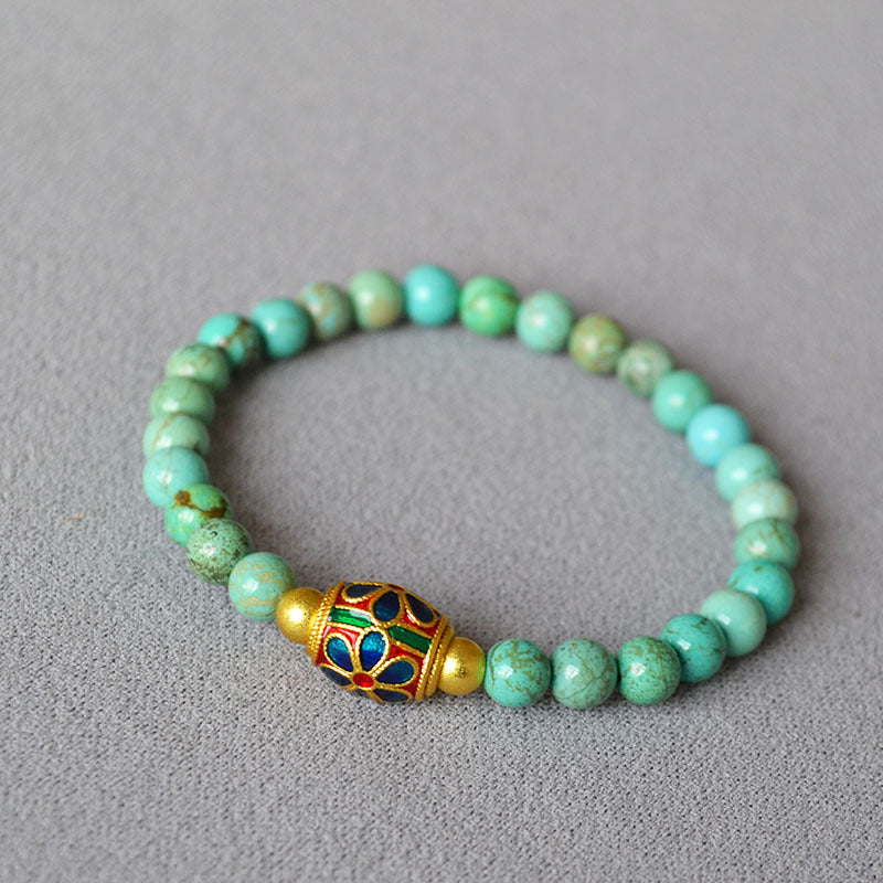 Zarte handwerkliche Gold Armband