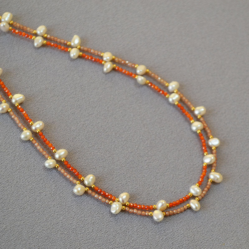 Romantische Perlen Halskette für besondere Momente