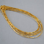 Zarte handwerkliche Gold Halskette