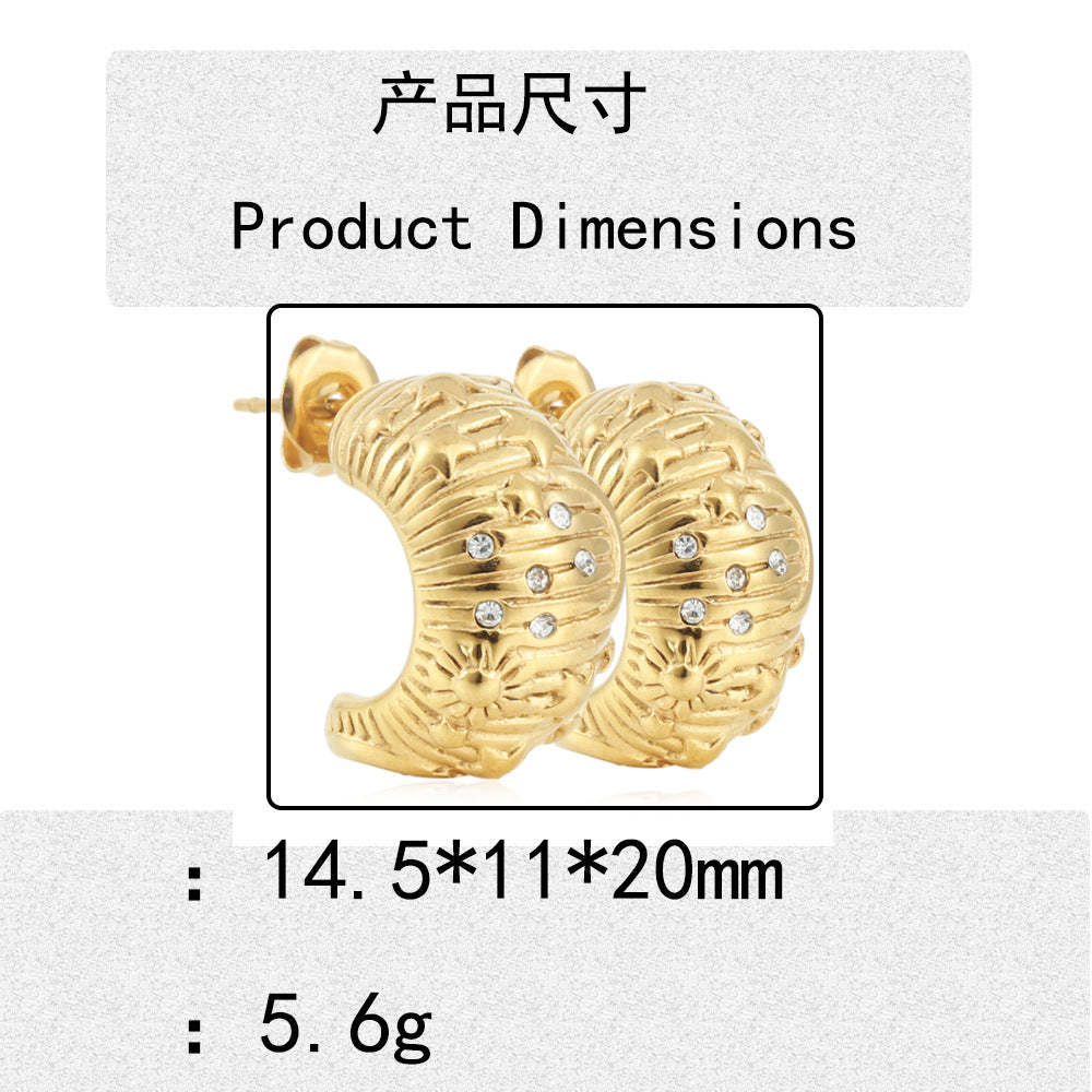 Romantische Gold Ohrring für besondere Momente