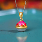 Schöne Gold Halskette mit einzigartigem Stil