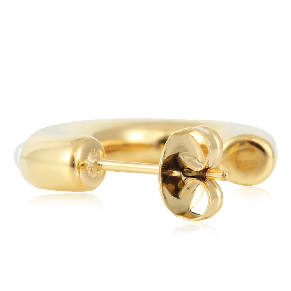 Zarte handwerkliche Gold Ohrring