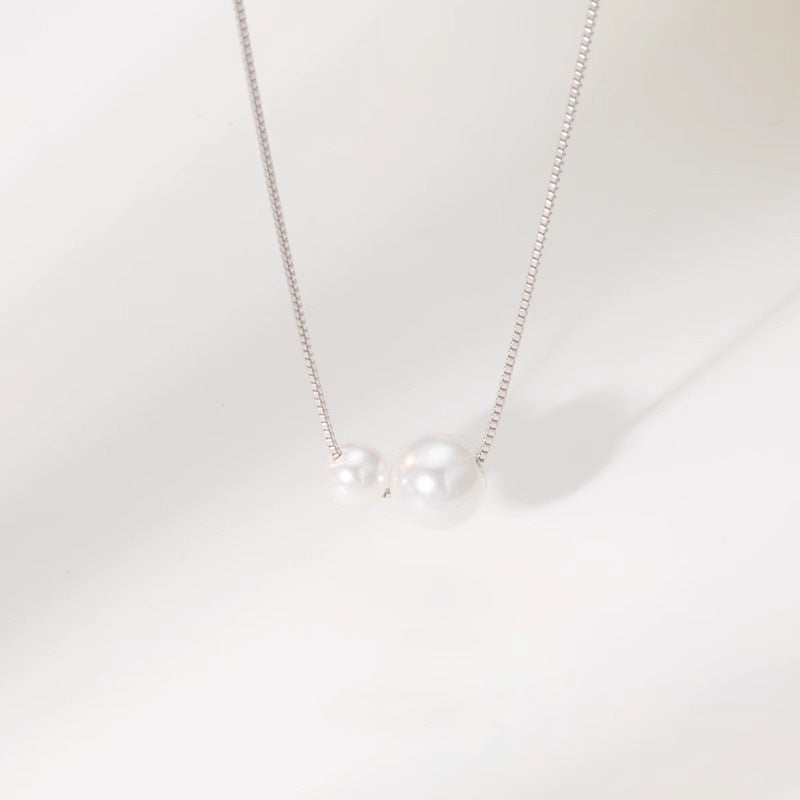 Handgefertigte Vintage Perlen Halskette