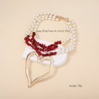 Zarte handwerkliche Perlen Halskette