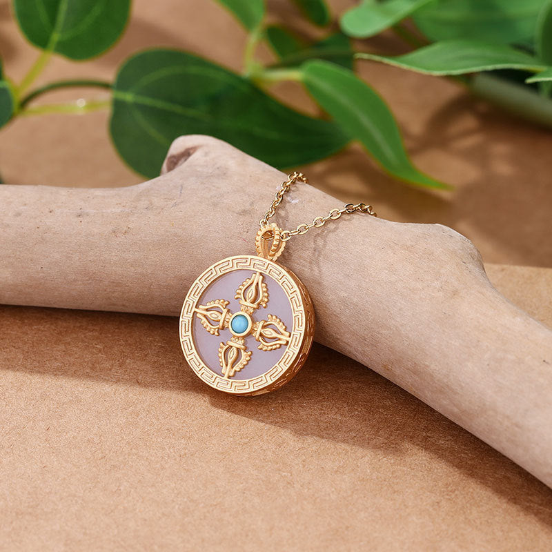 Zarte handwerkliche Gold Halskette