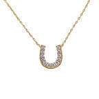 Handgefertigte Vintage Gold Halskette