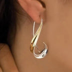 Handgefertigte Vintage Gold Ohrring