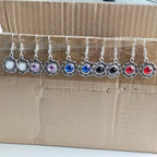 Zarte handwerkliche Silber Ohrring