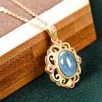 Zarte handwerkliche Silber Halskette