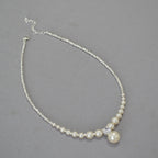 Zarte handwerkliche Silber Halskette