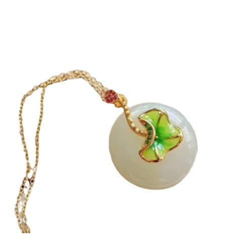 Zarte handwerkliche Silber Halskette