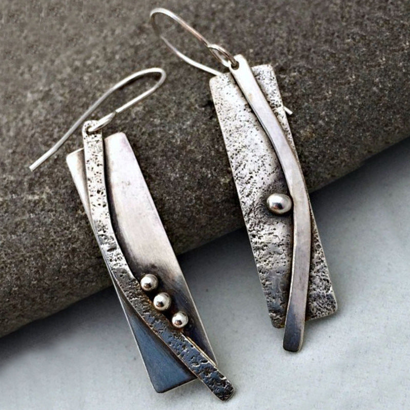 Handgefertigte Vintage Silber Ohrring