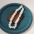 Zarte handwerkliche Perlen Halskette