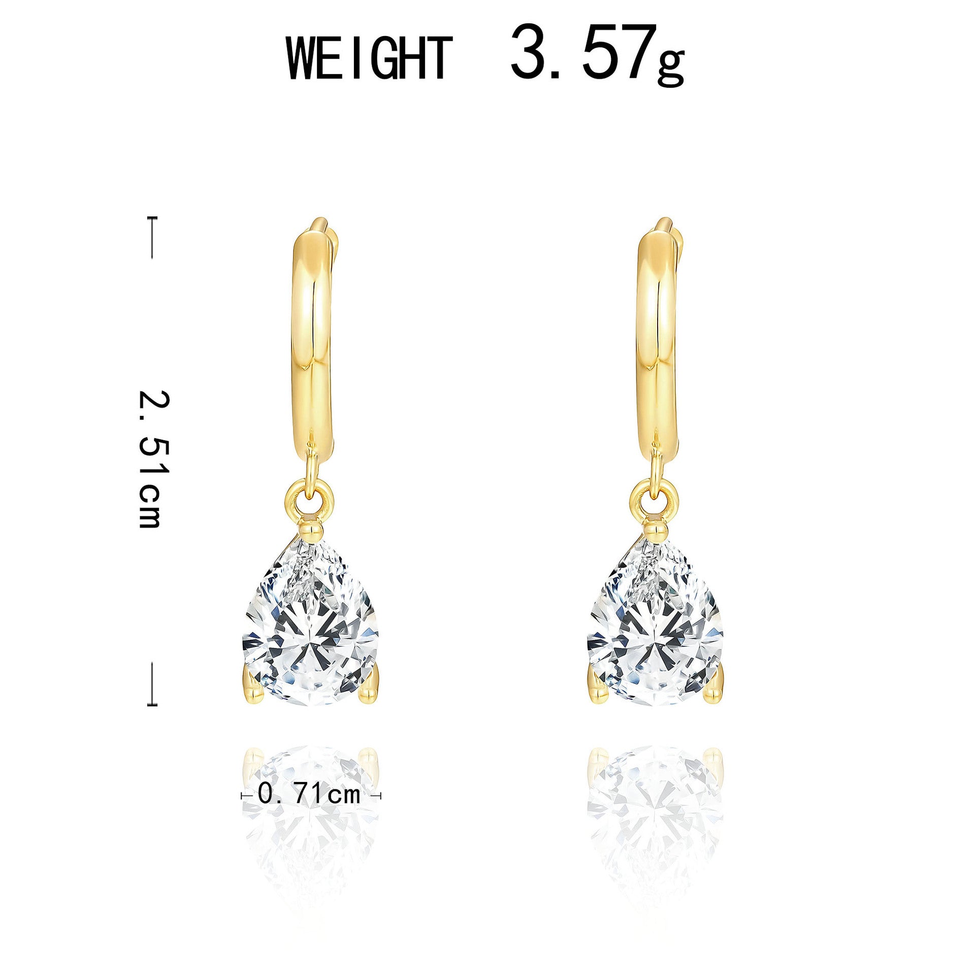 Atemberaubende Ohrring für den Alltag