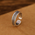 Zarte handwerkliche Silber Ring