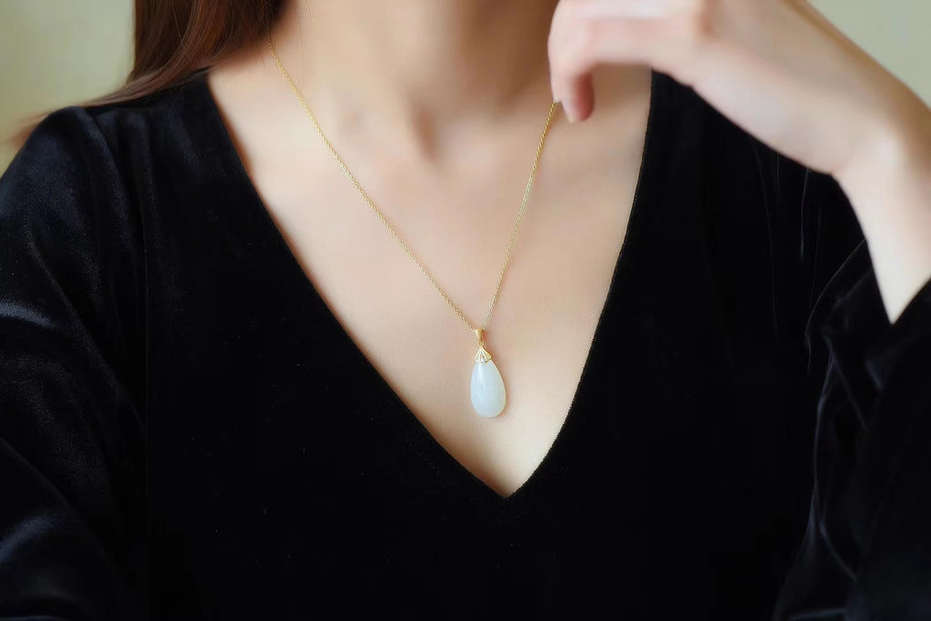 Zarte handwerkliche Gold Halskette