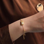 Zarte handwerkliche Silber Armband