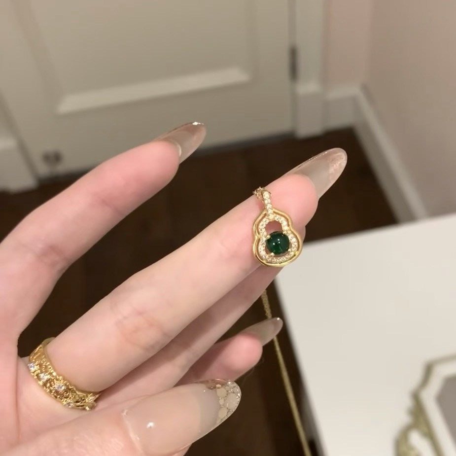 Zarte handwerkliche Gold Halskette