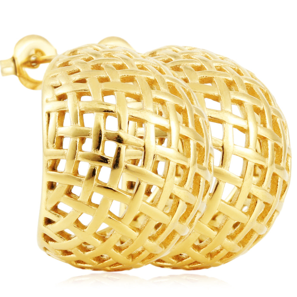 Klassische Gold Ohrring mit zeitloser Eleganz