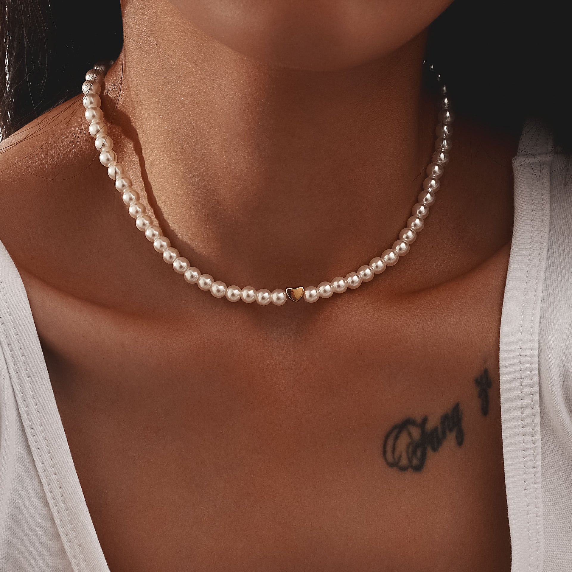 Schöne Perlen Halskette mit einzigartigem Stil