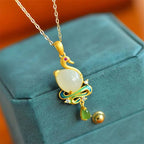 Zarte handwerkliche Silber Halskette