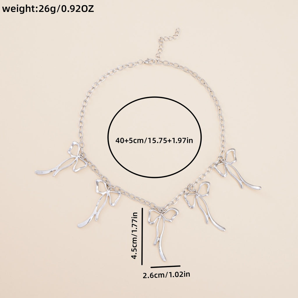 Zarte handwerkliche Silber Halskette