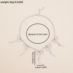 Zarte handwerkliche Silber Halskette