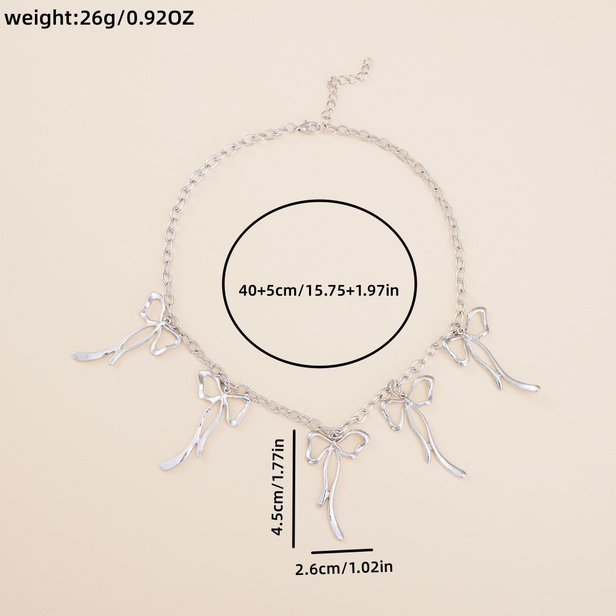 Zarte handwerkliche Silber Halskette