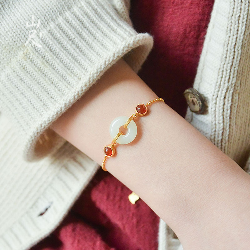 Handgefertigte Vintage Gold Armband