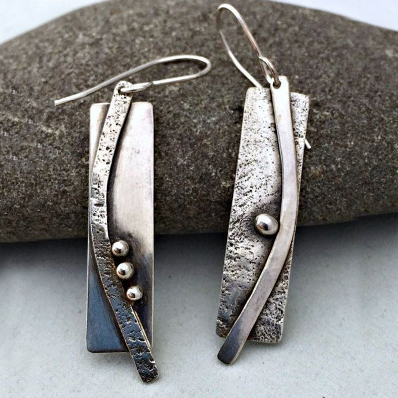 Handgefertigte Vintage Silber Ohrring