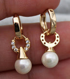 Atemberaubende Gold Ohrring für den Alltag