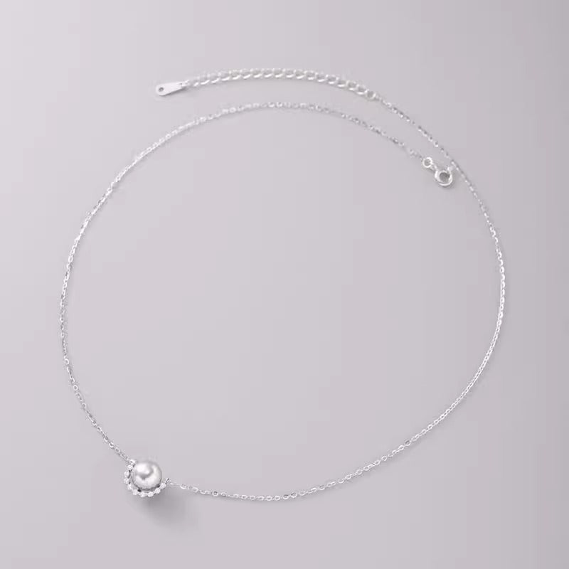 Zarte handwerkliche Perlen Halskette