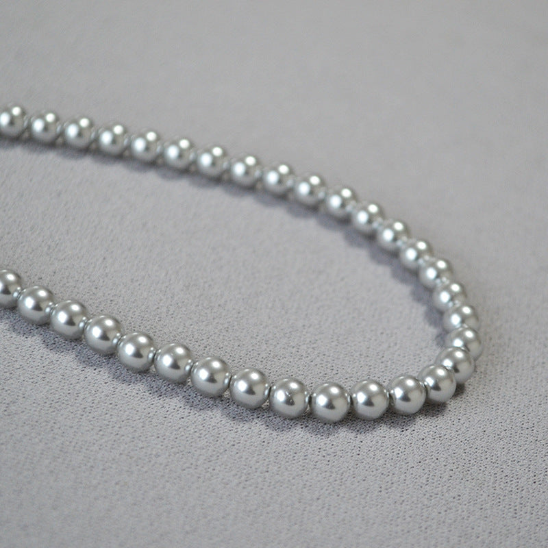 Zarte handwerkliche Silber Halskette