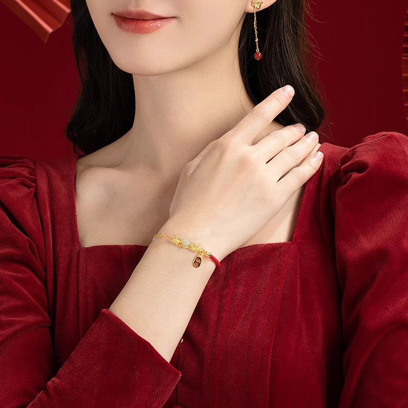 Zarte handwerkliche Perlen Armband