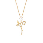 Zarte handwerkliche Perlen Halskette