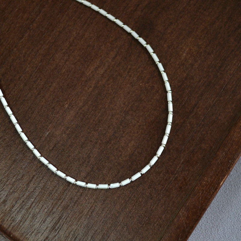 Schöne Silber Halskette mit einzigartigem Stil